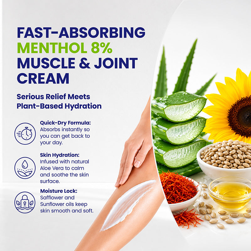 OWELL NATURALS Leg Cream - Fast-Acting Maximum Strength Natural Relief