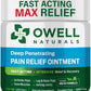 OWELL NATURALS Joint and Muscle Relief Ointment, Maximum Strength All Natural Discomfort Reliever for Joint, Muscle, Knee, Back, Neuropathy - 5 Powerful Ingredients