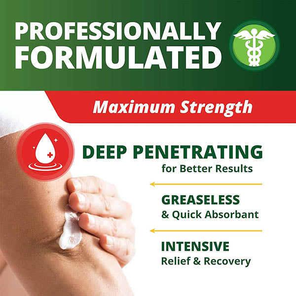 OWELL Naturals Arthritis Pain Relief Cream, Maximum Strength Deep Penetrating Relieving for Aches, Neuropathy, Joint, Muscle, Back, Knee, Feet, Hand, Ankle, Restless Legs, Shoulder