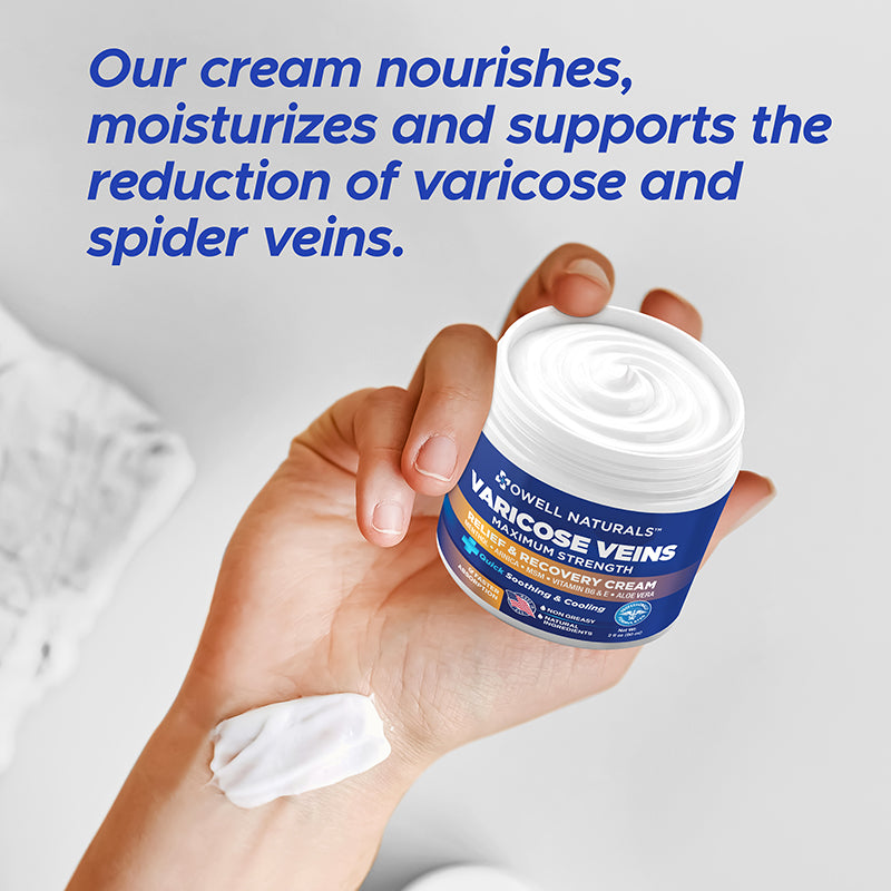 OWELL NATURALS Relief & Recovery Cream - 2oz - Maximum Strength All Natural Discomfort Reliever for Joint, Muscle, Knee, Back, Neuropathy - 11 Powerful Ingredients